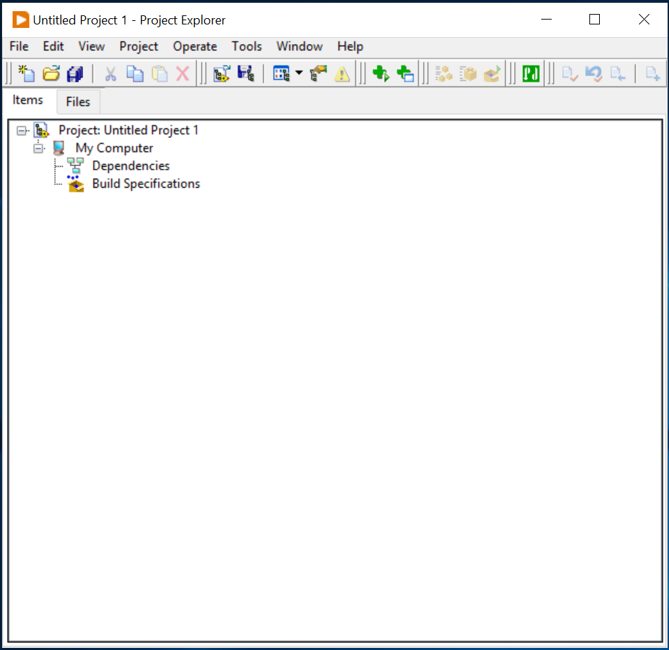 LabVIEW blank project