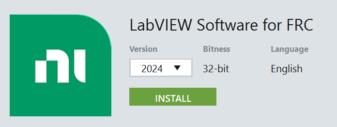 LabVIEW Software for FRC